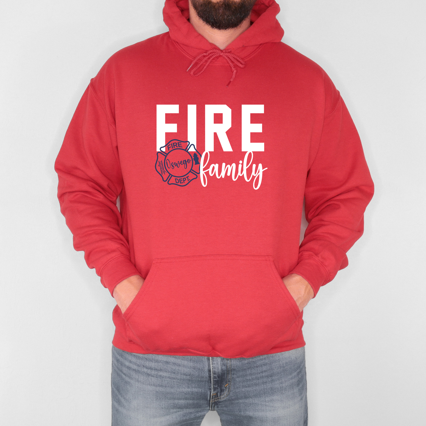 Fire Family- Oswego Adult Hoodie