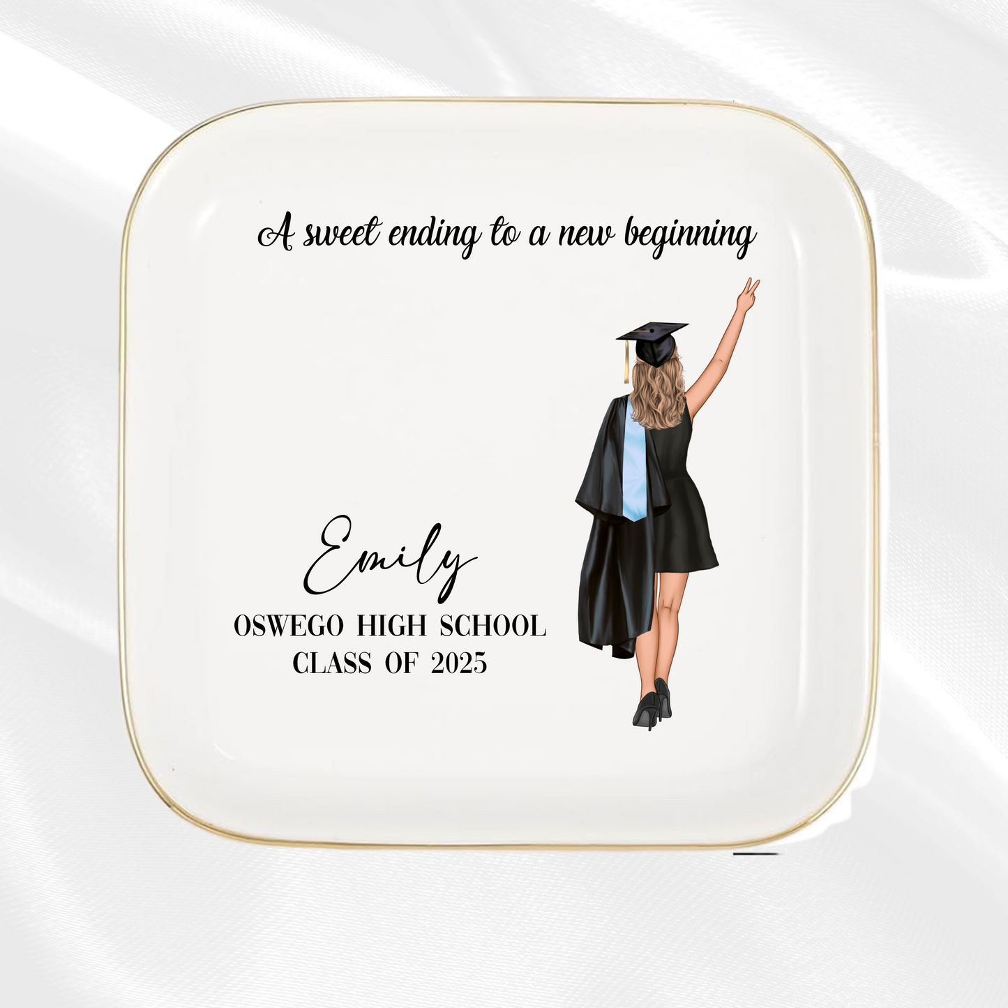 Graduation Customized Ring Dish