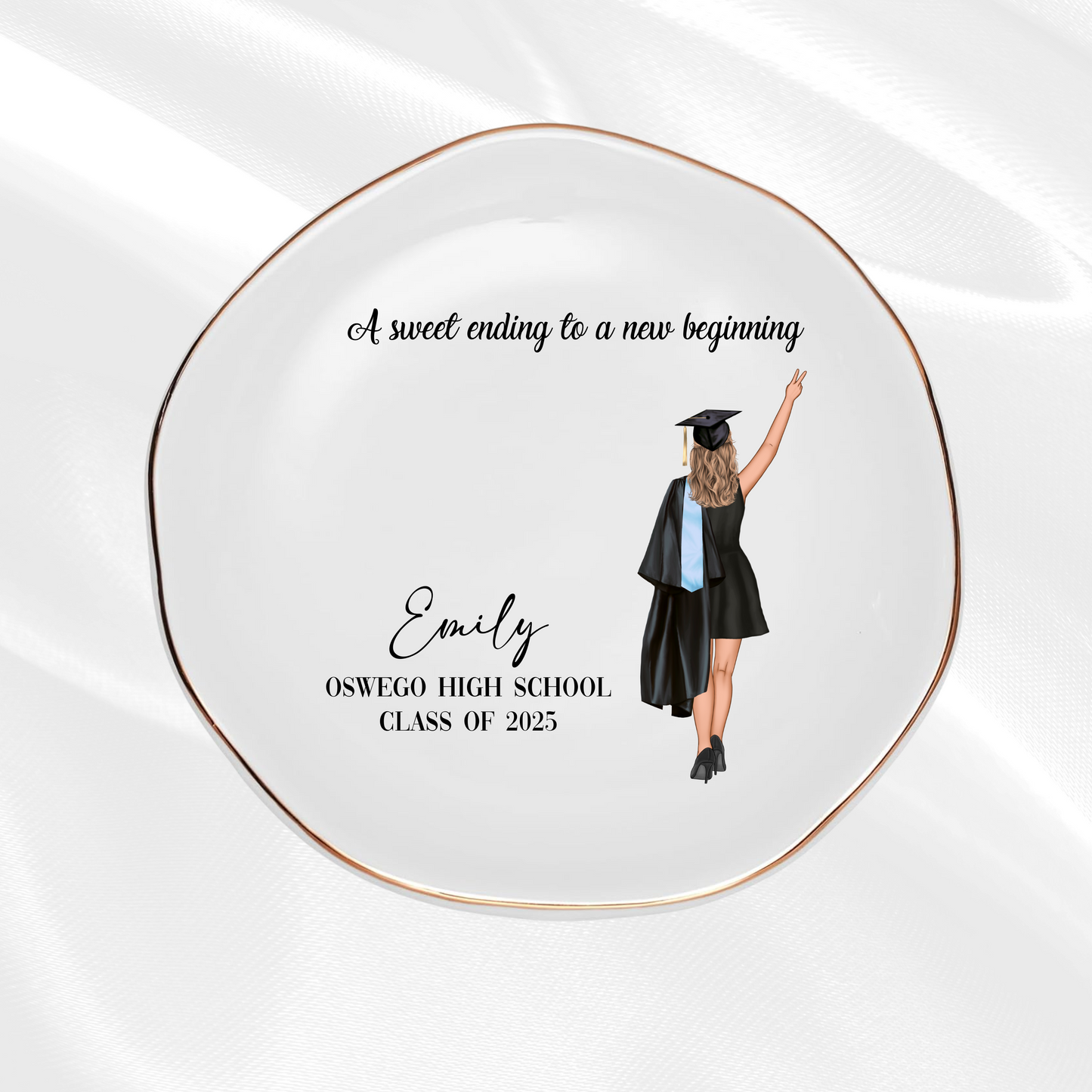 Graduation Customized Ring Dish
