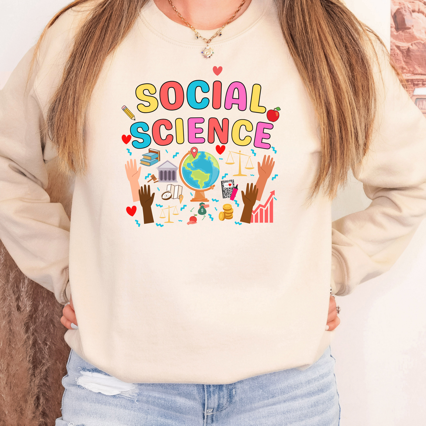 Social Science Graphic Sweatshirt