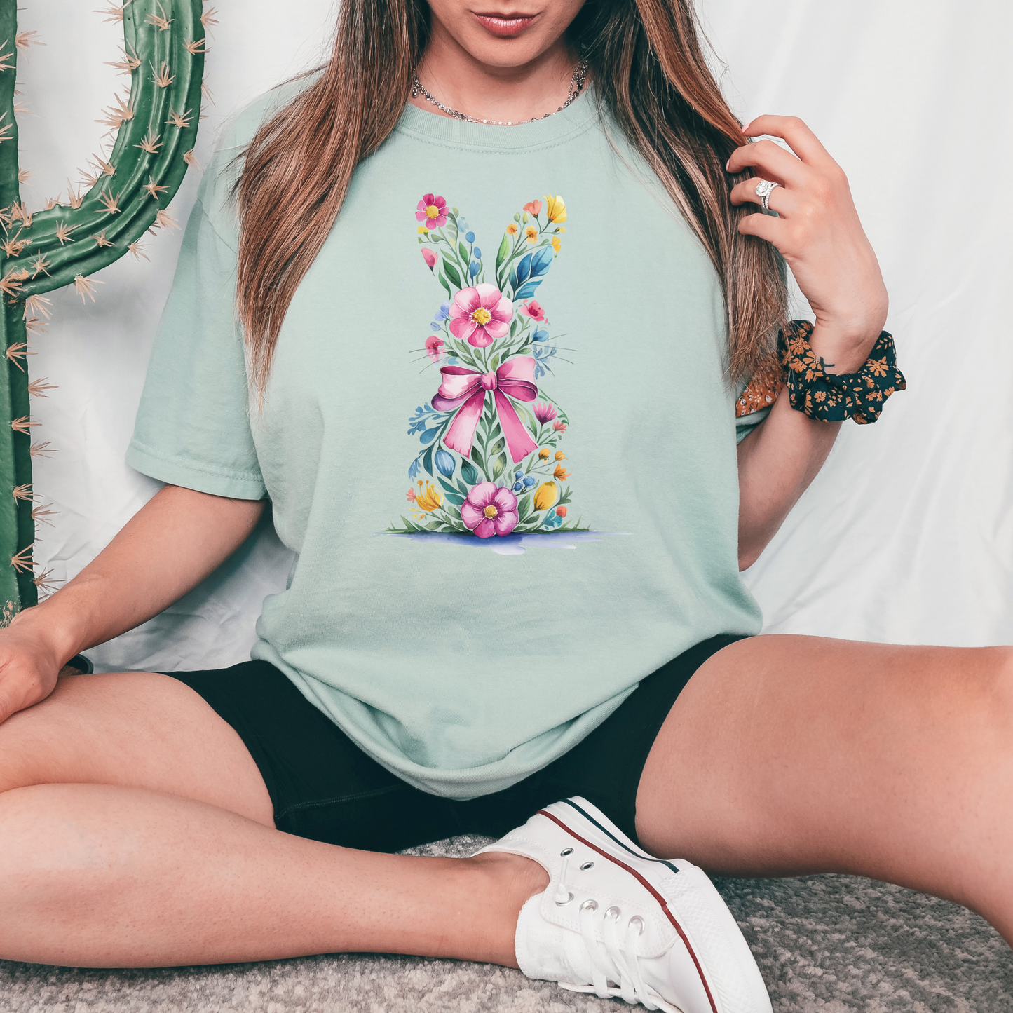 Floral Bunn Graphic Tee