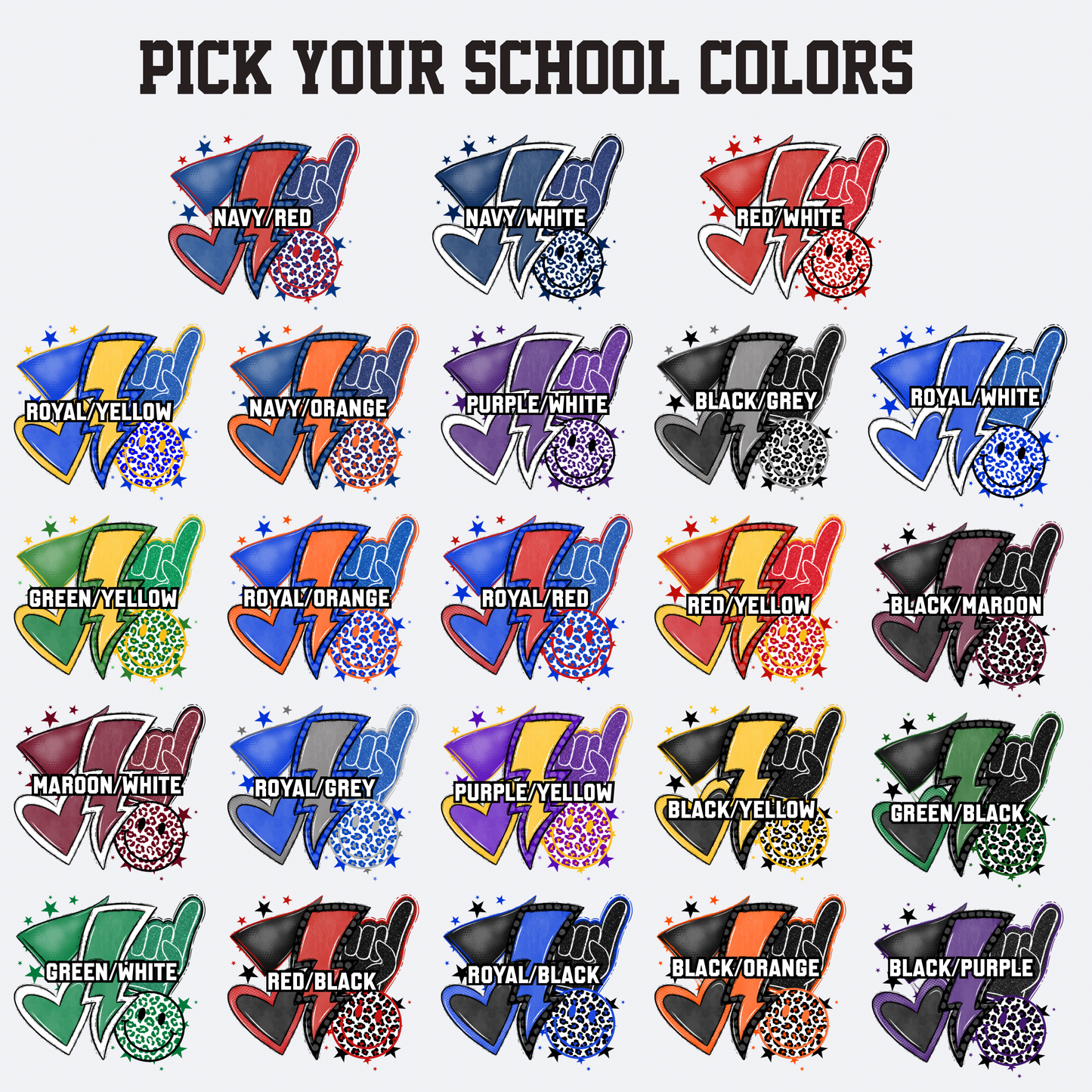Custom School Spirit Crewneck