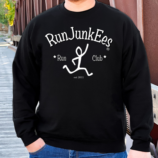 RunJunkees Black Crewneck Sweatshirt