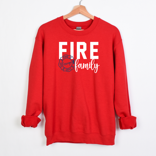 Fire Family- Oswego Adult Crewneck Sweatshirt