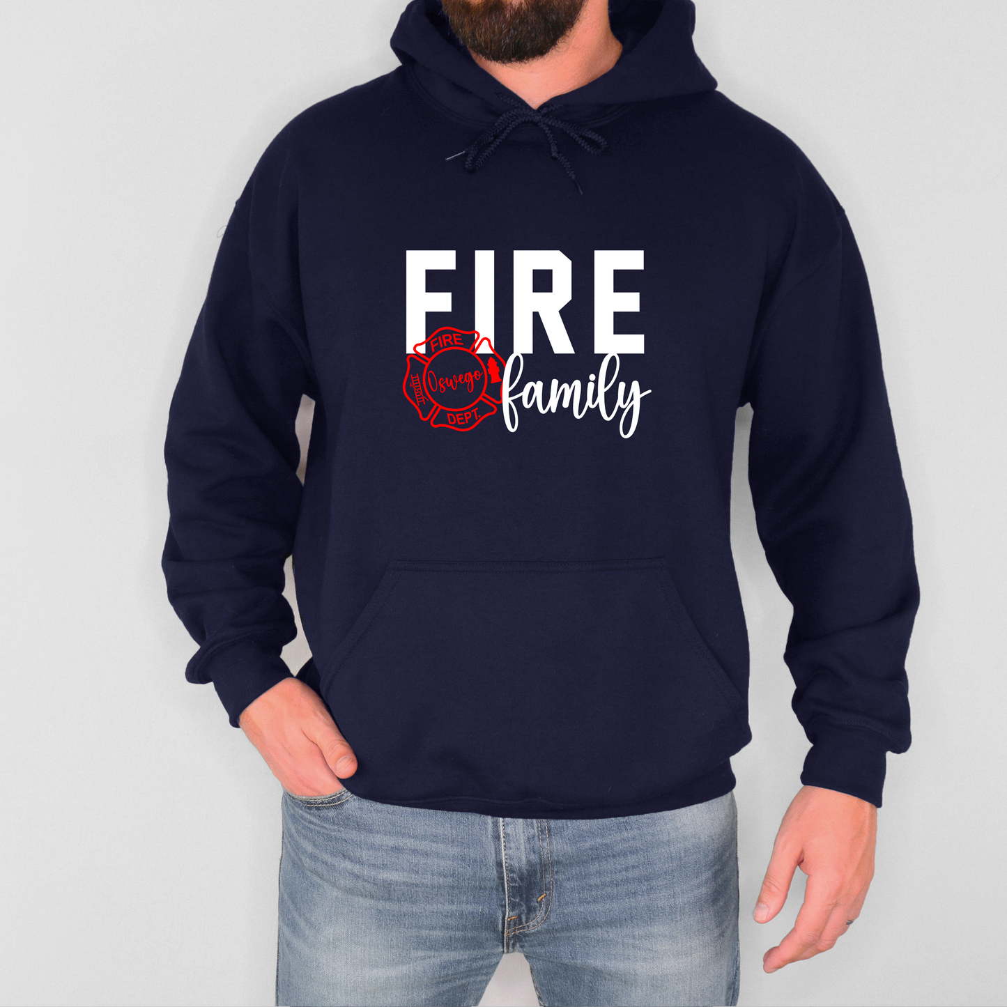 Fire Family- Oswego Adult Hoodie