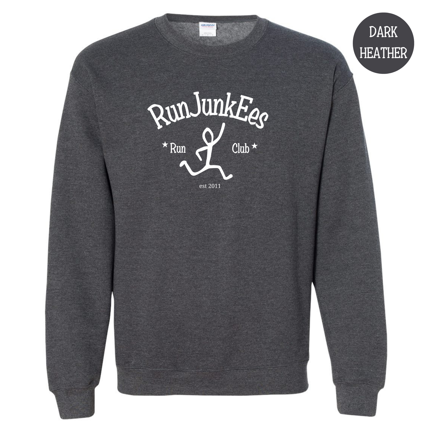 RunJunkees Black Crewneck Sweatshirt