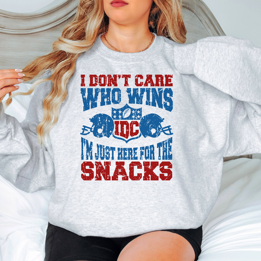 I'm Just Here For The Snacks Graphic Sweatshirt