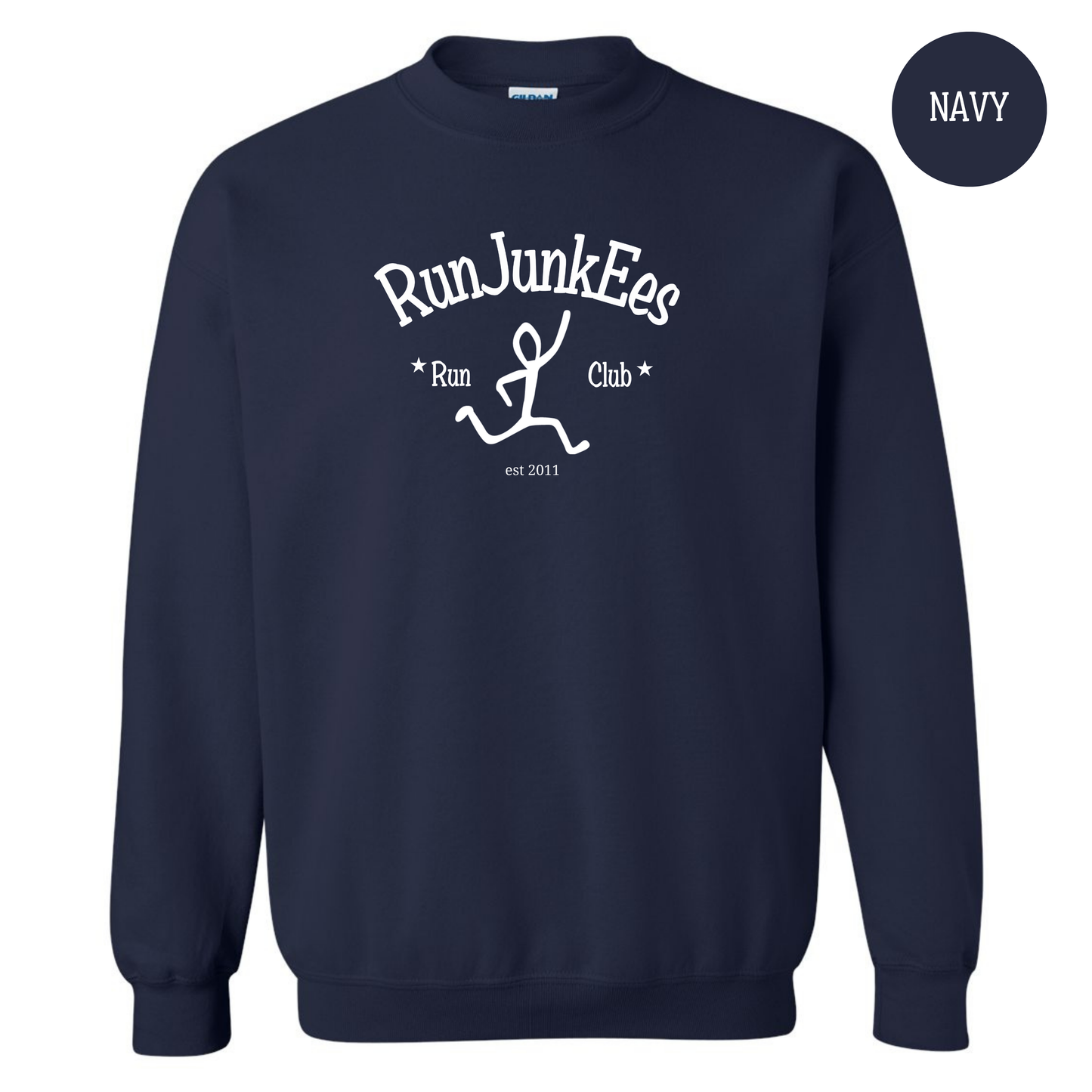 RunJunkees Black Crewneck Sweatshirt