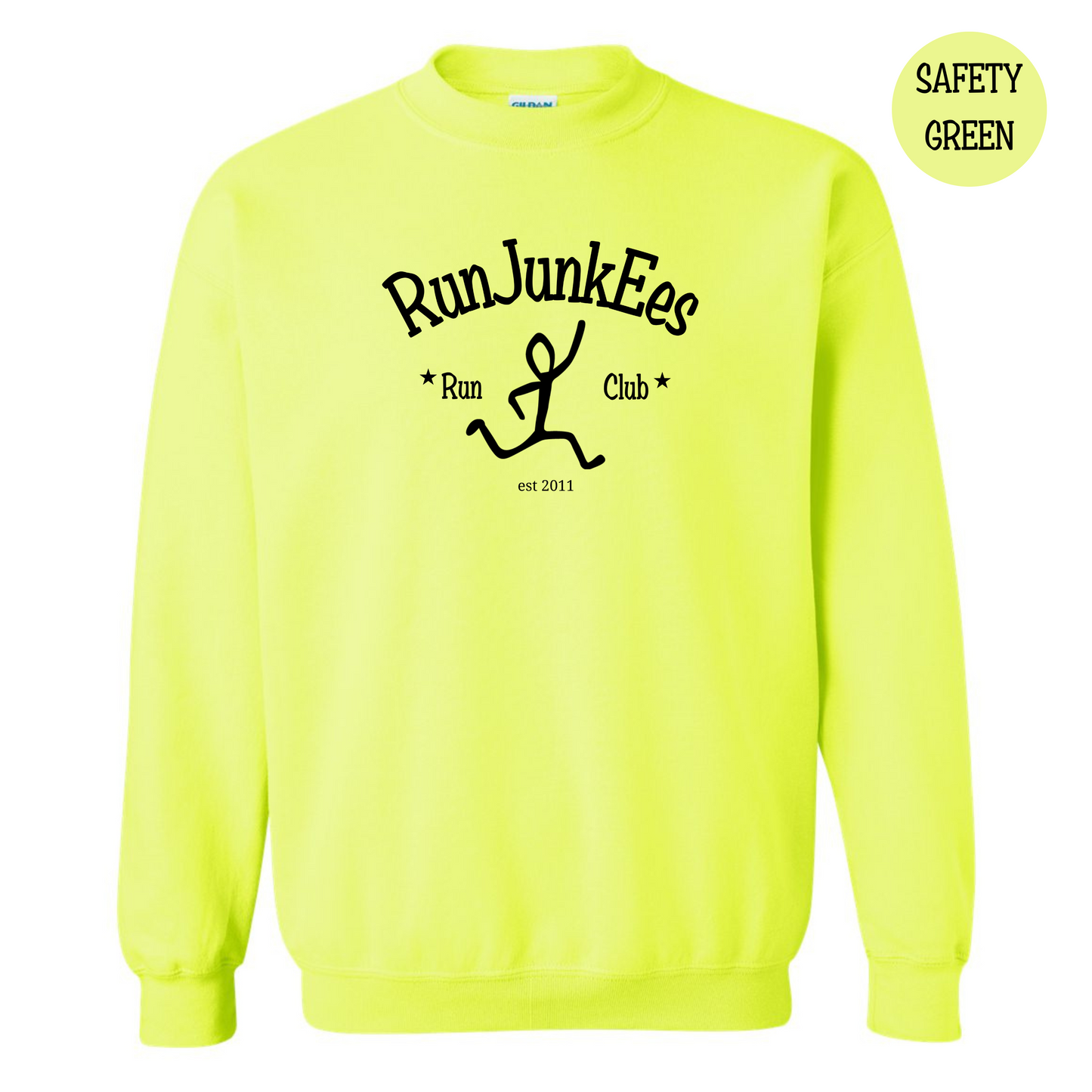 RunJunkees Black Crewneck Sweatshirt