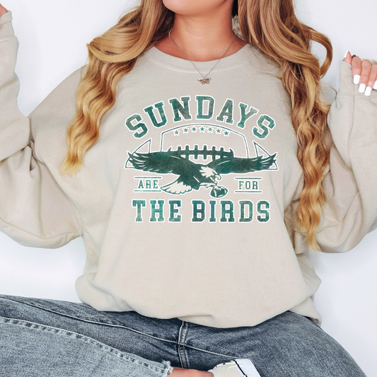 Sundays Are For The Birds Graphic Sweatshirt