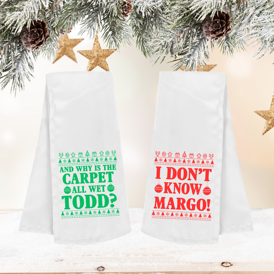 Christmas Tea Towel Set of Two Todd & Margo